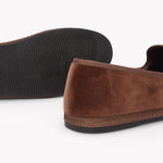 Women's Venetian Flat | Velvet | Mustard Brown - Women's Espadrilles - Mustard Brown - Soludos - 