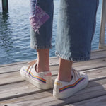 The Original Ibiza - Embroidery / Rainbow Wave - White - Women's - Women's Sneakers - Oasis White / Rainbow Wave - Soludos - 