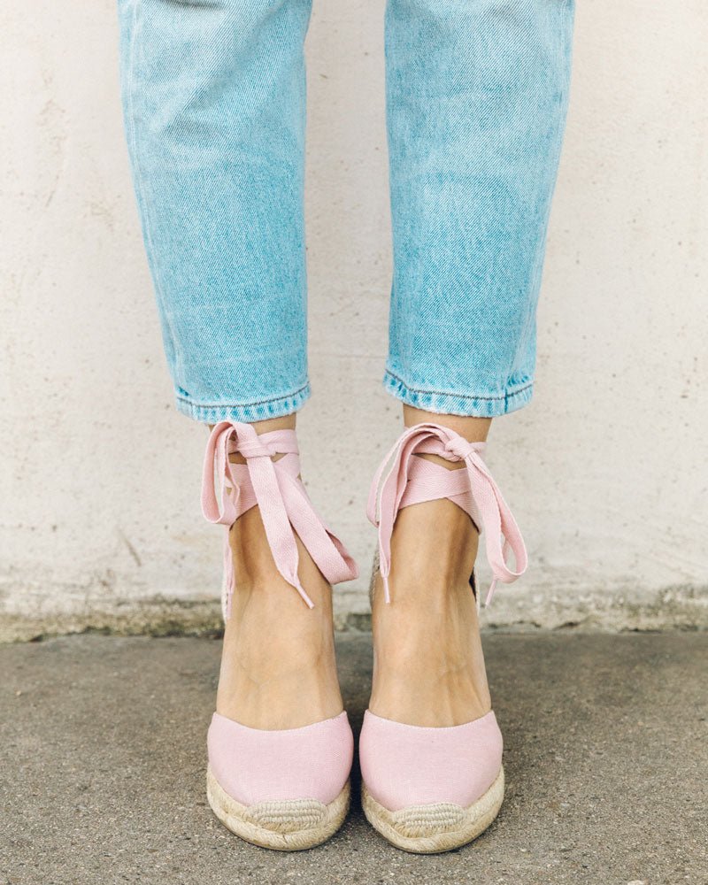 Blush espadrille sale wedges