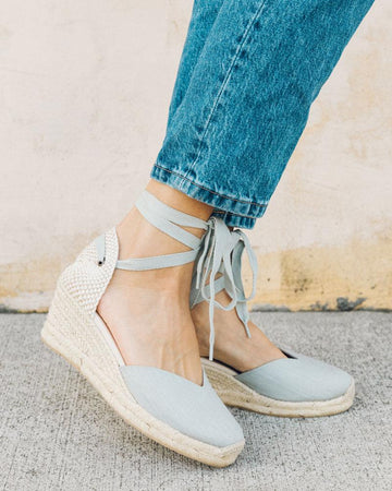 The Lyon Wedge Classic Sky Blue Women s Wedge Espadrilles