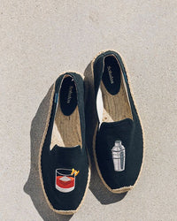The Seville Smoking Slipper - Negroni - Black - Men's - Men's Espadrilles - Black - Soludos -