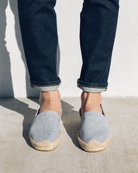 The Original Dali - Striped - Marine Blue - Men's - Men's Espadrilles - Marine Blue / Striped - Soludos -