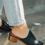 The Venetian Mule - Leather - Black - Women's - Women - Black - Soludos -
