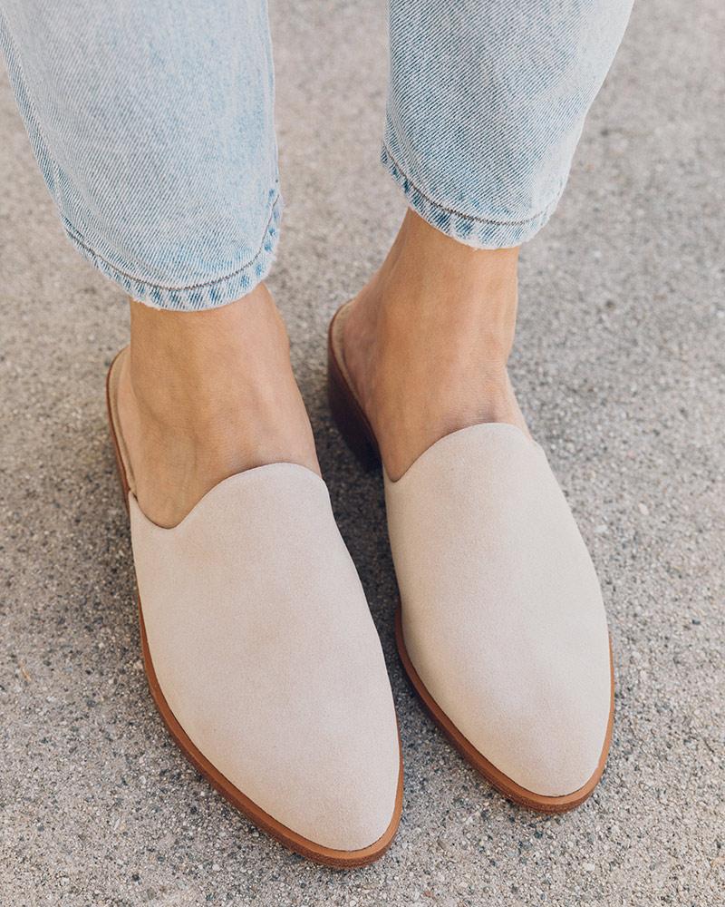 The Venetian Mule - Suede - Sand - Women's - Women - Sand - Soludos -