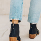 The Venetian Bootie - Leather - Black - Women's - Women's Booties - Black - Soludos -