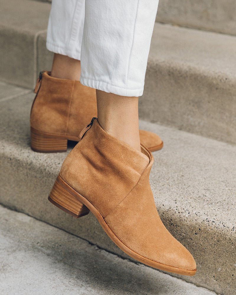 The Venetian Bootie - Suede - Tan - Women's