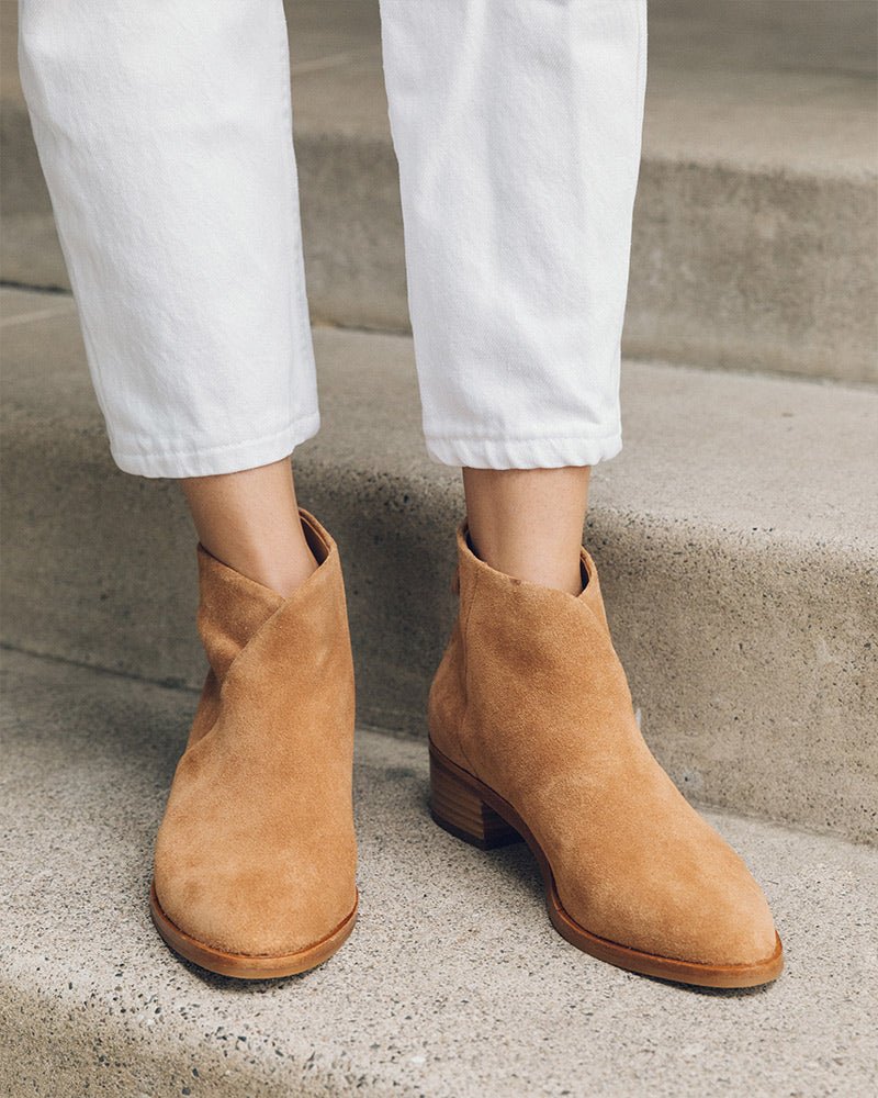 The Venetian Bootie - Suede - Tan - Women's