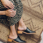 The Venetian Mule - Leather - Black - Women's - Women - Black - Soludos -
